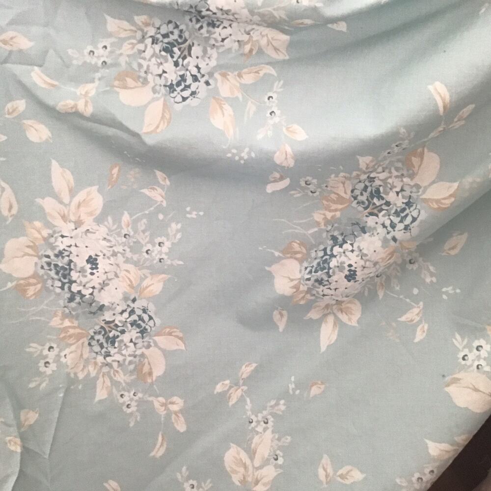 Rachel Ashwell Shabby Chic Couture Aqua Blue Hydrangea blue Fabric Upholstery YD